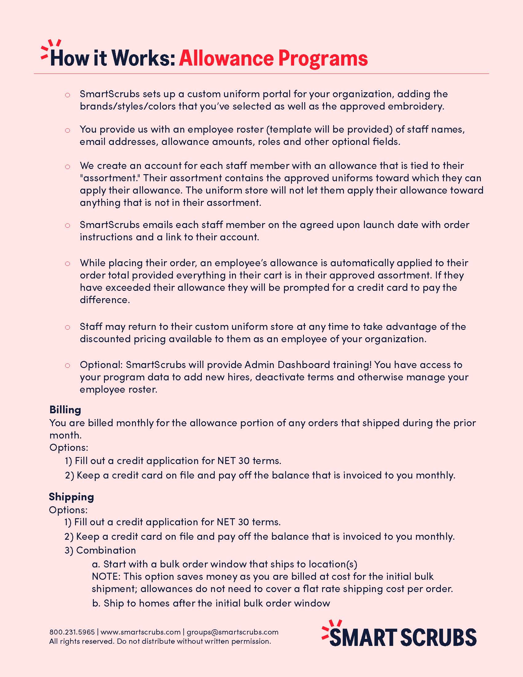 How it Works Allowance Programs Smart Scrubs